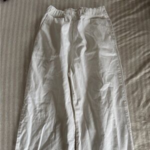 Rudy Jude White Wide-Leg Pants